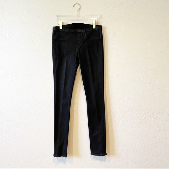 Helmut Lang Mortar Pull-On Skinny Jeans/Jeggings Dark Wash Elastic Waist - Picture 2 of 11